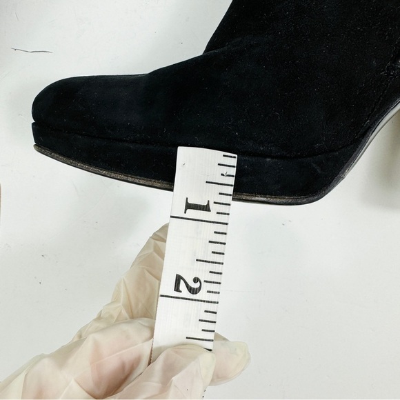 Miu Miu black suede ankle booties - Picture 11 of 13